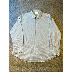 Goodfellow Co Mens Standard Fit Check Shirt Gray White Gingham Long Sleeve XXL